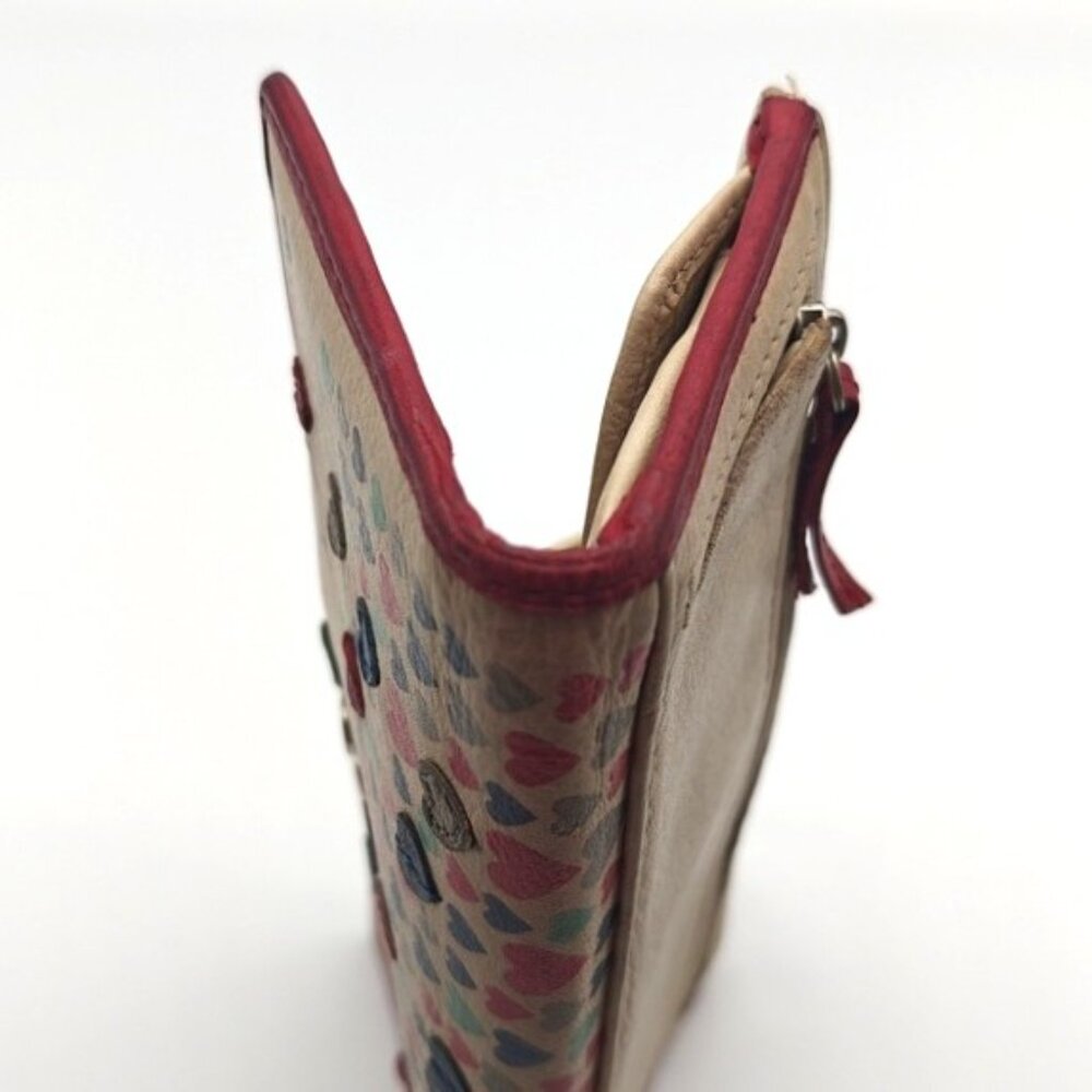 Fossil Wallet Bi-Fold Snap Closure Leather Boho M… - image 4